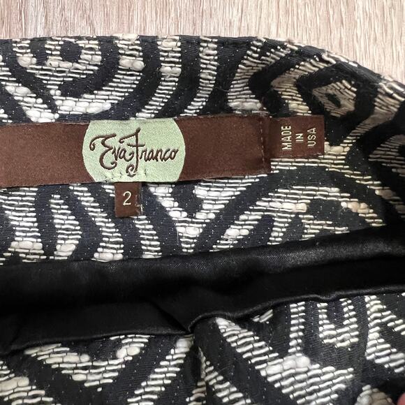 EVA FRANCO Women's Draped Jungle Jacquard Bubble Skirt Size 2 - Picture 7 of 8